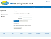 Tablet Screenshot of leden.nibi.nl